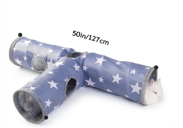 JanYoo Small Animal Tunnel Cotton Blend Hideout Guinea Pigs-4