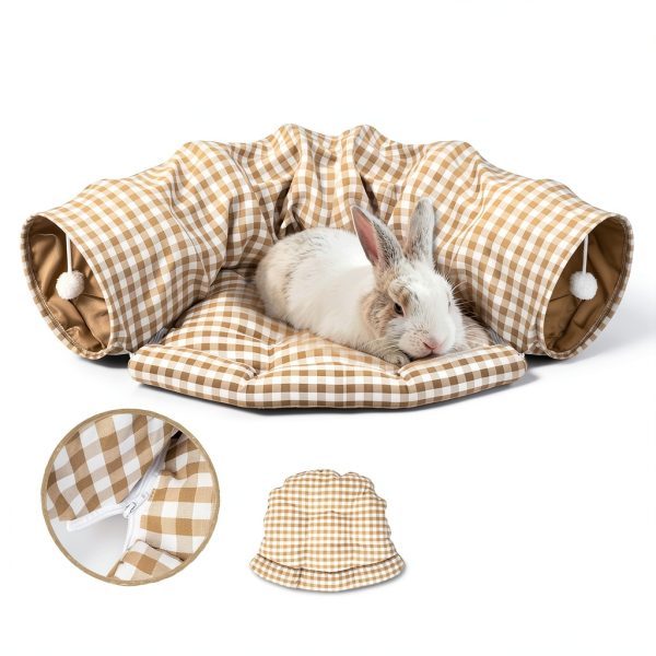 Greatbond Rabbit Tunnel Bed Collapsible Pet Play Tube-5