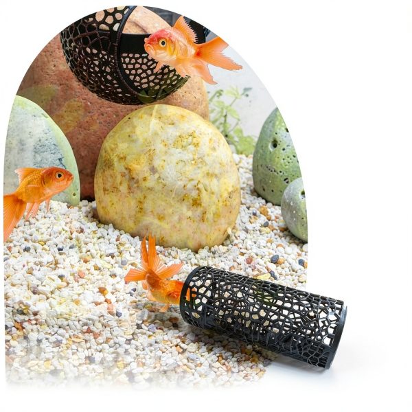 YOSMAKIY Aquarium Hammock Tunnel Set Small Fish Toys-5