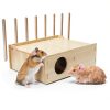 Kcrygogo Wooden Hamster Play Tunnel Flip Cover Design-1