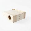 Xiylon Hamster Hideout Multi Chamber Wooden Pet Tunnel-2