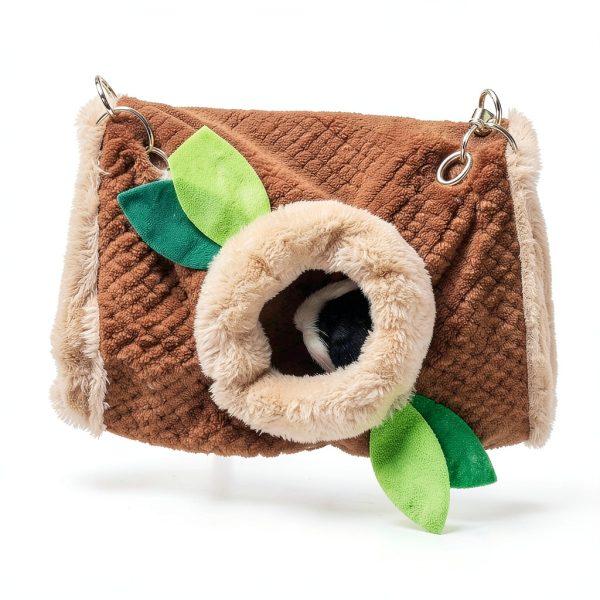 PAWNISAW Small Animal Hammock Tunnel Fleece Bedding-5