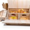 Hamiledyi Wooden Hamster Hideout Multi Chamber Flip Top-1