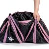 Feesok Cat Tunnel 3 Way Pink Pet Toy for Small Animals-3