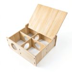 Xiylon Hamster Hideout Multi Chamber Wooden Pet Tunnel-0