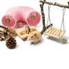 Matafat Small Animal Toys Natural Chew Tunnels Set-3