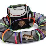 TIKIWIK Guinea Pig Playpen with Long Tunnel Exercise-0