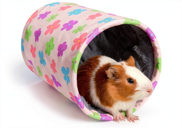 Glittme Small Animal Tunnel Canvas Plush Foldable Pet-0