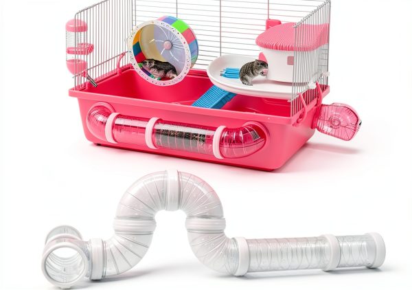 Besimple Hamster Tunnels Expandable Plastic Pet Habitat-1