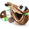 PAWNISAW Small Animal Hammock Tunnel Fleece Bedding-3