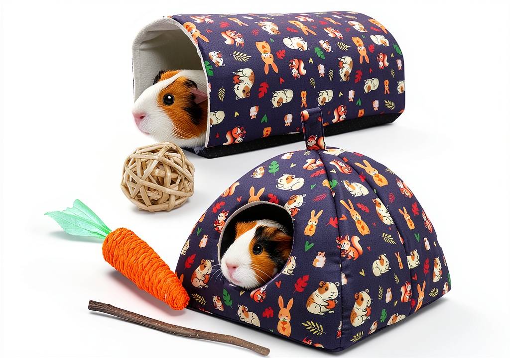 Installing Carbonell Small Animal Play Set Safe Durable Pet Toys on a wooden desk
