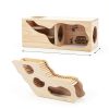 Seenelling Wooden Hamster Hideout Tunnel Natural Safe Small-1