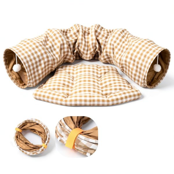 Greatbond Rabbit Tunnel Bed Collapsible Pet Play Tube-2