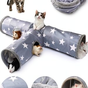 JanYoo Small Animal Tunnel Cotton Blend Hideout Guinea Pigs-0
