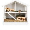 Seenelling Wooden Hamster Hideout Tunnel Natural Safe Small-2