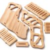 AccEncyc Hamster Hideout Wooden Climbing Tunnel Small Pet-7