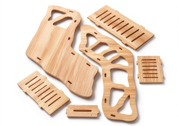AccEncyc Hamster Hideout Wooden Climbing Tunnel Small Pet-7