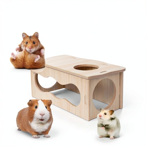 Kcrygogo Cloud Tunnel Small Animal Hideout Wood Windows-3
