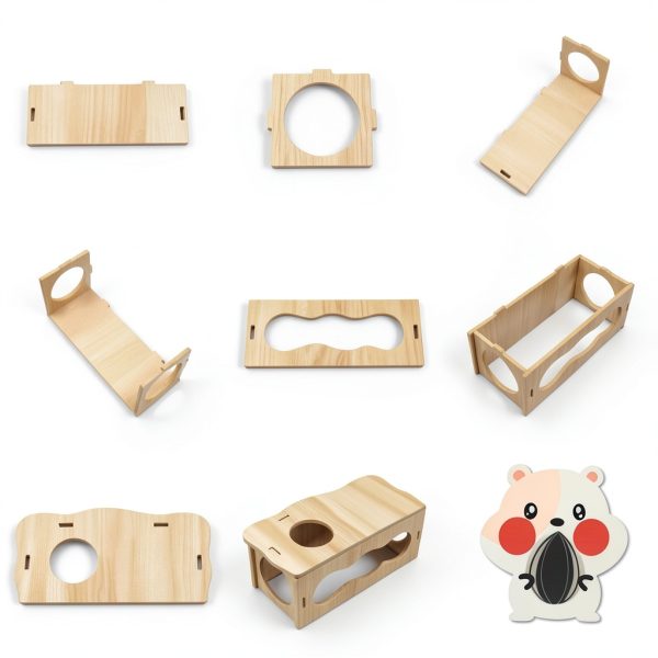 Kcrygogo Cloud Tunnel Small Animal Hideout Wood Windows-7