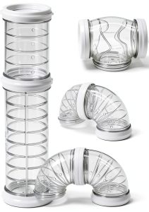 Besimple Hamster Tunnels Expandable Plastic Pet Habitat-0