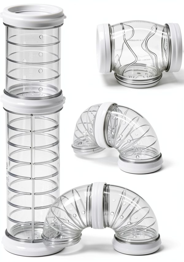 Besimple Hamster Tunnels Expandable Plastic Pet Habitat-0
