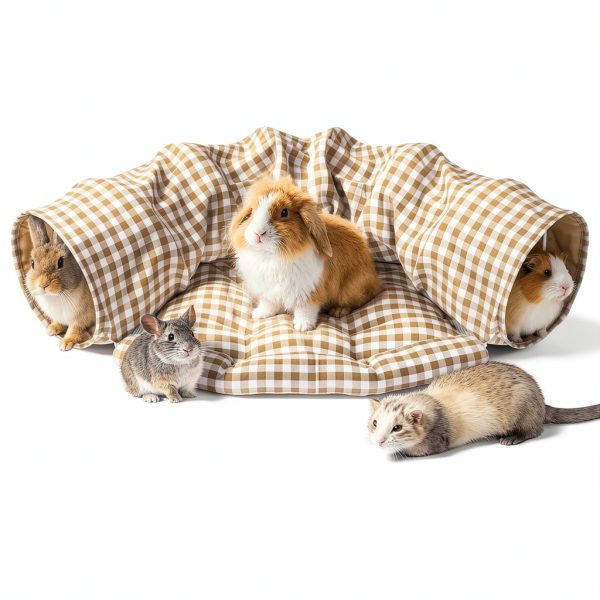 Greatbond Rabbit Tunnel Bed Collapsible Pet Play Tube-6