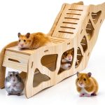 AccEncyc Hamster Hideout Wooden Climbing Tunnel Small Pet-0