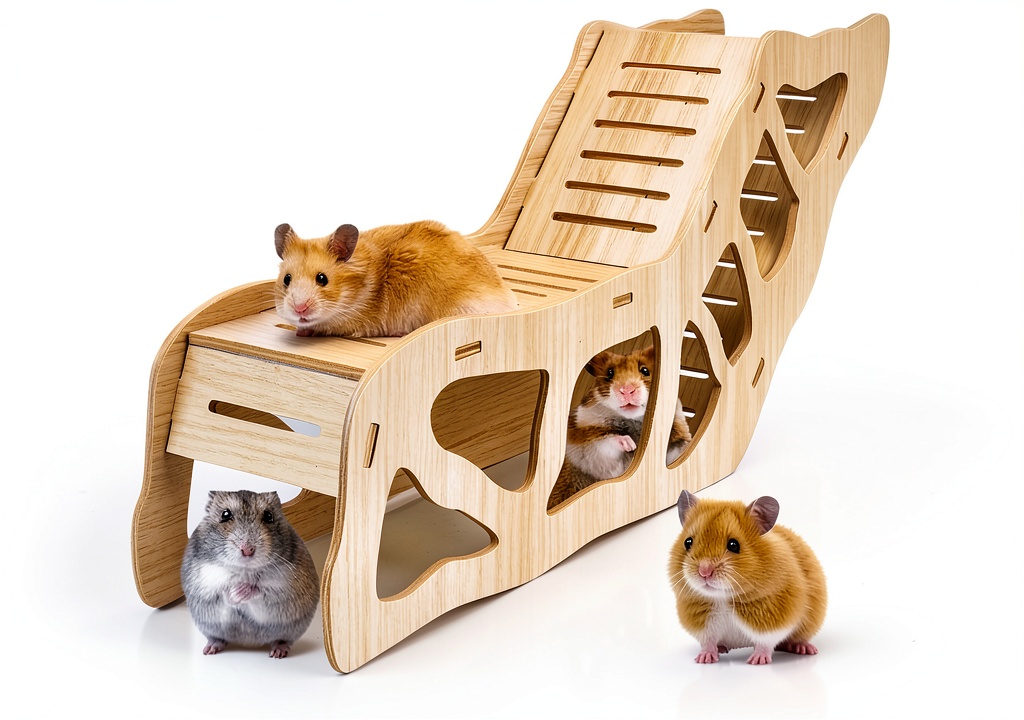 AccEncyc hamster hideout tunnel in a cage setting