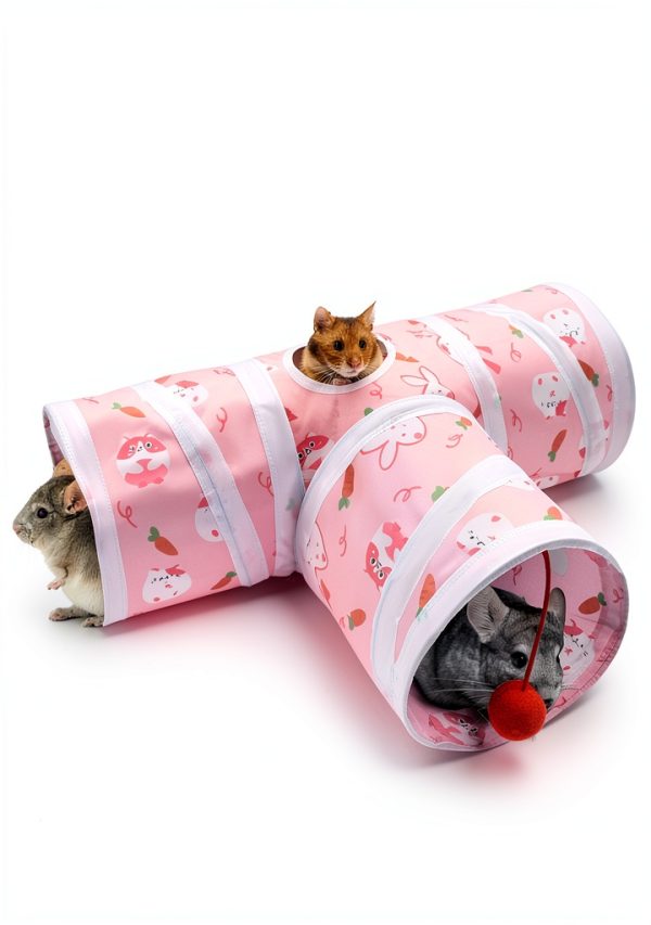 Bissap Rabbit Tunnel Small Animal Toy Durable Collapsible-6