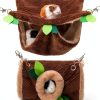 PAWNISAW Small Animal Hammock Tunnel Fleece Bedding-0