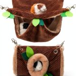 PAWNISAW Small Animal Hammock Tunnel Fleece Bedding-0