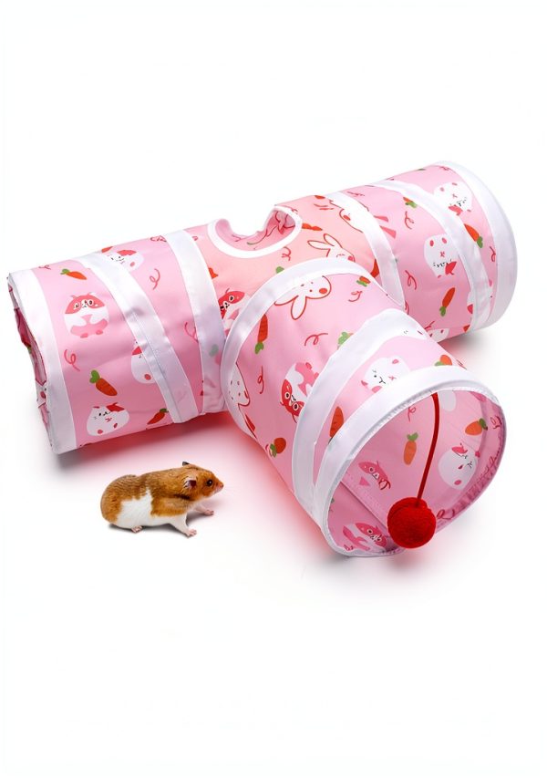 Bissap Rabbit Tunnel Small Animal Toy Durable Collapsible-3