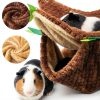 PAWNISAW Small Animal Hammock Tunnel Fleece Bedding-2