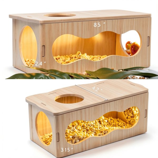 Kcrygogo Cloud Tunnel Small Animal Hideout Wood Windows-1