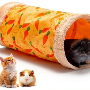 ORZECHKO Rabbit Tunnel Oxford Fleece Small Animal Hideaway-0