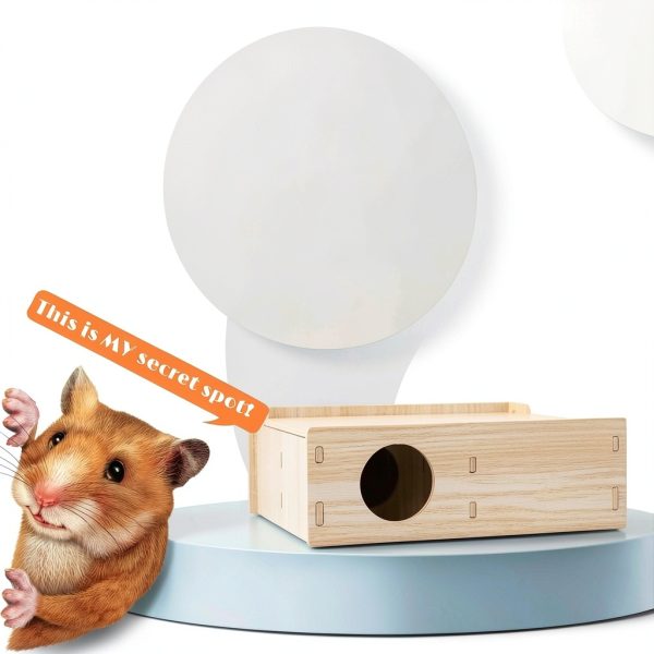 Kcrygogo Wooden Hamster Play Tunnel Flip Cover Design-5