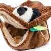 PAWNISAW Small Animal Hammock Tunnel Fleece Bedding-6