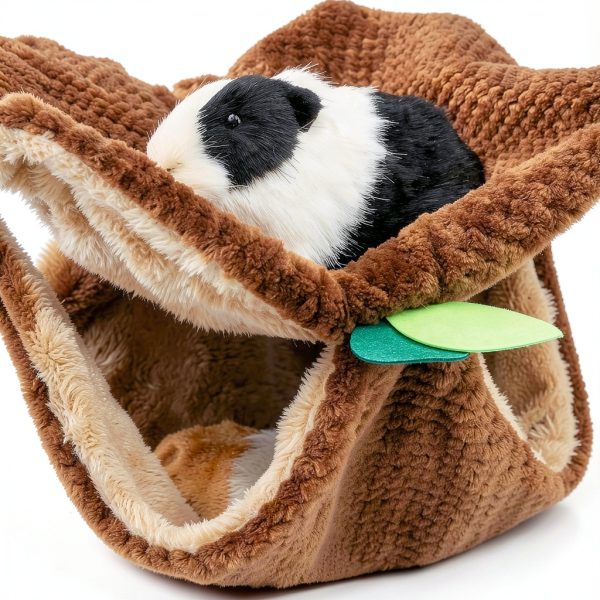 PAWNISAW Small Animal Hammock Tunnel Fleece Bedding-6