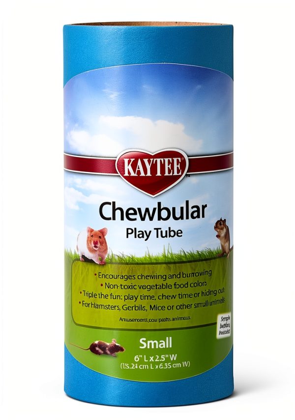 Super Pet Small Animal Tube Blue Safe Chew Nest Burrow-0