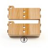 Xiylon Hamster Hideout Multi Chamber Wooden Pet Tunnel-4