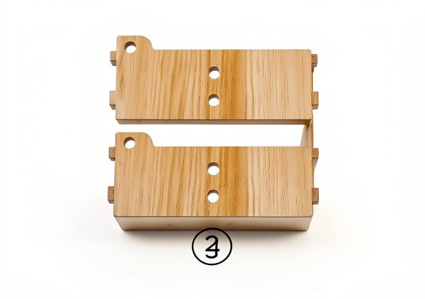 Xiylon Hamster Hideout Multi Chamber Wooden Pet Tunnel-4