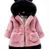Pink Baby Girl Faux Fur Jacket by Luvable-2