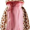 Carter's Baby Girl Jacket Beige Pink Leopard Warm-1