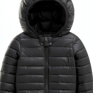 XMWEALTHY Baby Winter Coat Lightweight Bear Hood-0