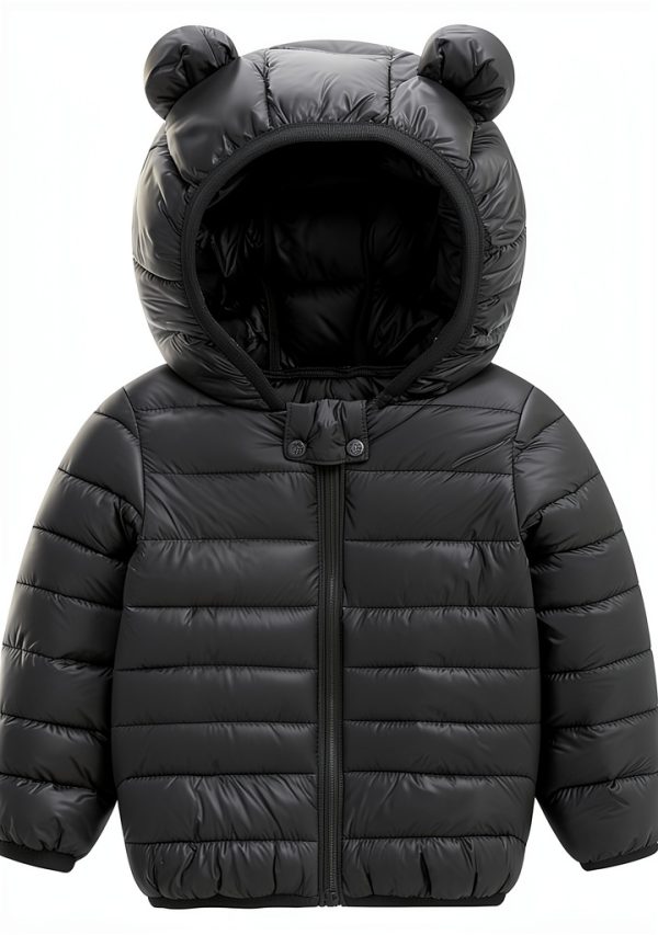 XMWEALTHY Baby Winter Coat Lightweight Bear Hood-0