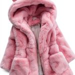 Pink Baby Girl Faux Fur Jacket by Luvable-0