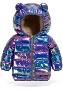 Vogseek Baby Girls Winter Coat Soft Polyester-0