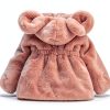 Pink Baby Girl Faux Fur Jacket by Luvable-1