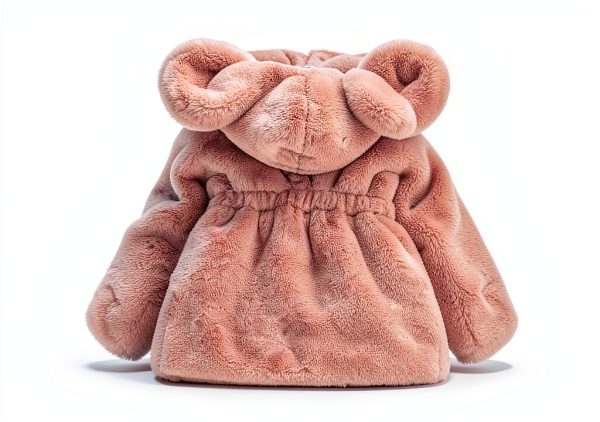Pink Baby Girl Faux Fur Jacket by Luvable-1