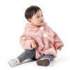 CozyKids Kids Hooded Winter Cape Soft Faux Fur Lining Blue Dinosaur-5
